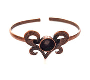 Copper Bracelet Blanks Bangle Blanks Cuff Blanks Adjustable Bracelet Blank Antique Copper Plated Brass (10mm Blanks ) G13868