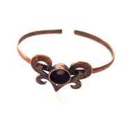 Copper Bracelet Blanks Bangle Blanks Cuff Blanks Adjustable Bracelet Blank Antique Copper Plated Brass (10mm Blanks ) G13868