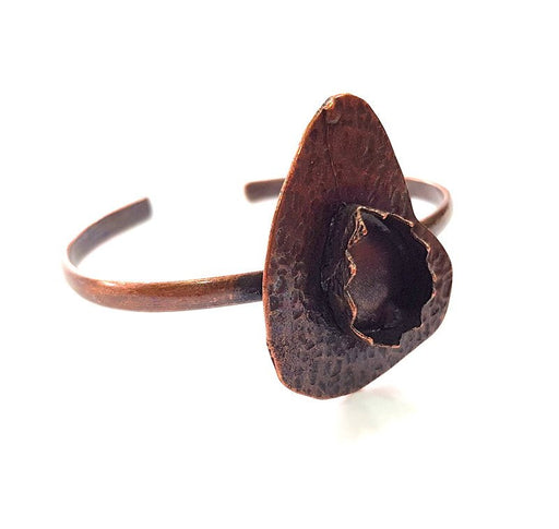 Copper Bracelet Blanks Bangle Blanks Cuff Blanks Adjustable Bracelet Blank Antique Copper Plated Brass (18x13mm Blanks ) G13870