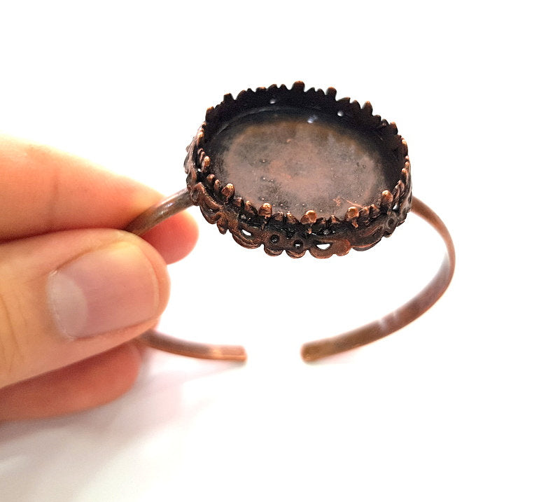 Copper Bracelet Blanks Bangle Blanks Cuff Blanks Adjustable Bracelet Blank Antique Copper Plated Brass (30mm Blanks ) G13873
