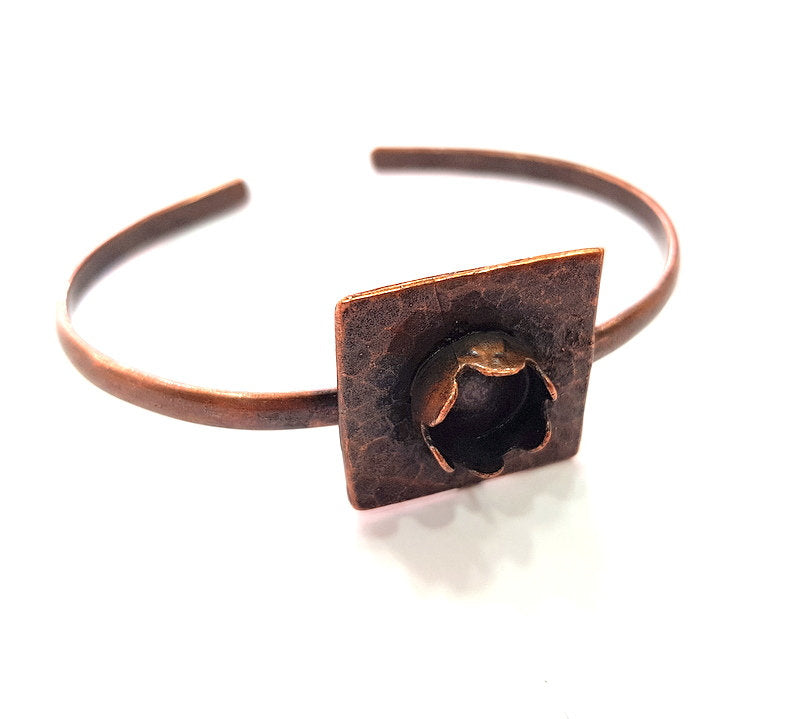 Copper Bracelet Blanks Bangle Blanks Cuff Blanks Adjustable Bracelet Blank Antique Copper Plated Brass (10mm Blanks ) G13877