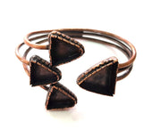 Copper Bracelet Blanks Bangle Blanks Cuff Blanks Adjustable Bracelet Blank Antique Copper Plated Brass (14x13mm and 18x16mm Blanks ) G13878