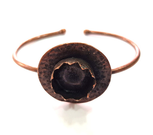 Copper Bracelet Blanks Bangle Blanks Cuff Blanks Adjustable Bracelet Blank Antique Copper Plated Brass (15mm Blanks ) G13879