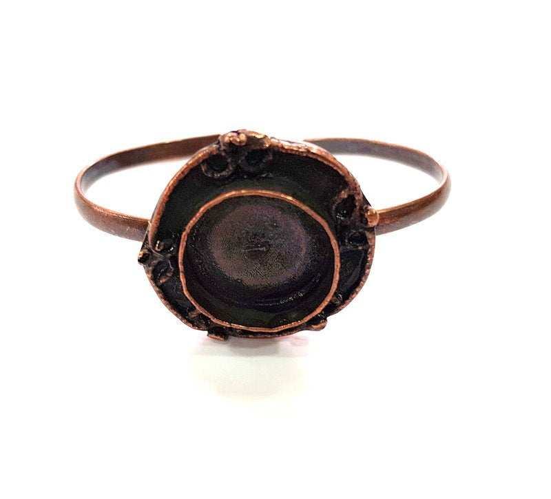 Copper Bracelet Blanks Bangle Blanks Cuff Blanks Adjustable Bracelet Blank Antique Copper Plated Brass (20mm Blanks ) G13881
