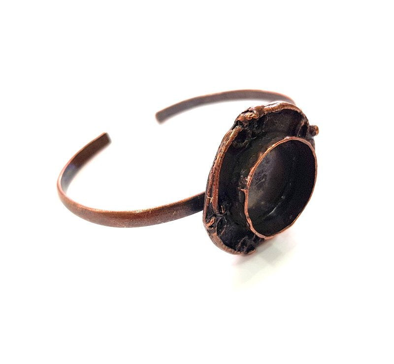 Copper Bracelet Blanks Bangle Blanks Cuff Blanks Adjustable Bracelet Blank Antique Copper Plated Brass (20mm Blanks ) G13881