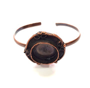Copper Bracelet Blanks Bangle Blanks Cuff Blanks Adjustable Bracelet Blank Antique Copper Plated Brass (20mm Blanks ) G13881