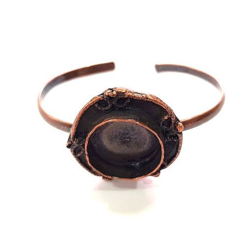 Copper Bracelet Blanks Bangle Blanks Cuff Blanks Adjustable Bracelet Blank Antique Copper Plated Brass (20mm Blanks ) G13881