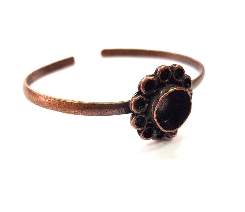 Copper Bracelet Blanks Bangle Blanks Cuff Blanks Adjustable Bracelet Blank Antique Copper Plated Brass (10mm Blanks ) G13882