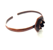 Copper Bracelet Blanks Bangle Blanks Cuff Blanks Adjustable Bracelet Blank Antique Copper Plated Brass (10mm Blanks ) G13883