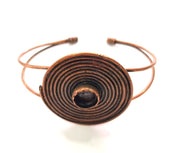 Copper Bracelet Blanks Bangle Blanks Cuff Blanks Adjustable Bracelet Blank Antique Copper Plated Brass (10mm Blanks ) G13885