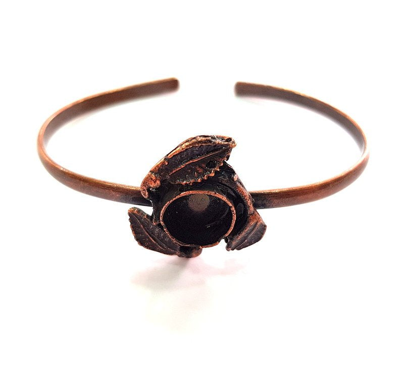Copper Bracelet Blanks Bangle Blanks Cuff Blanks Adjustable Bracelet Blank Antique Copper Plated Brass (11mm Blanks ) G13889