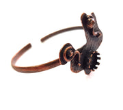 Copper Bracelet Blanks Bangle Blanks Cuff Blanks Adjustable Bracelet Blank Antique Copper Plated Brass (10mm Blanks ) G13892
