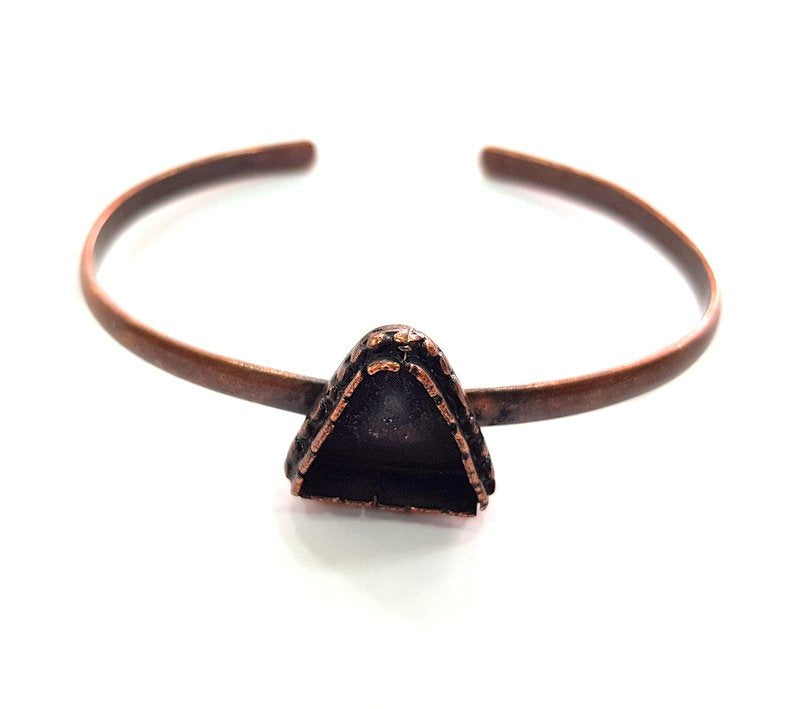 Copper Bracelet Blanks Bangle Blanks Cuff Blanks Adjustable Bracelet Blank Antique Copper Plated Brass (13x13mm Blanks ) G13893