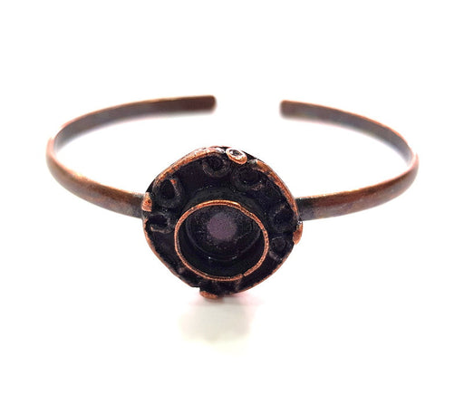 Copper Bracelet Blanks Bangle Blanks Cuff Blanks Adjustable Bracelet Blank Antique Copper Plated Brass (10mm Blanks ) G13895