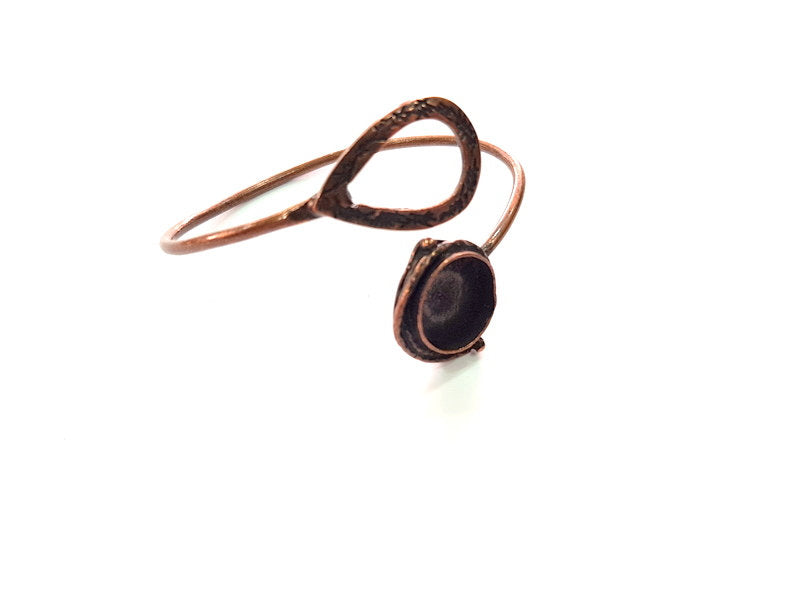 Copper Bracelet Blanks Bangle Blanks Cuff Blanks Adjustable Bracelet Blank Antique Copper Plated Brass (16mm Blanks ) G13904