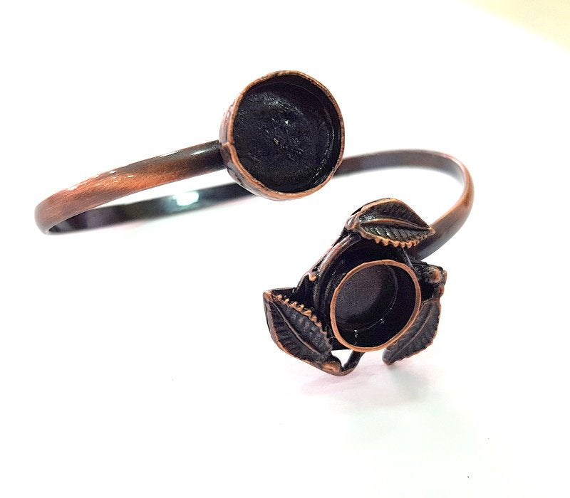Copper Bracelet Blanks Bangle Blanks Cuff Blanks Adjustable Bracelet Blank Antique Copper Plated Brass (13mm and 10mm Blanks ) G13905