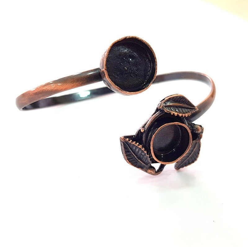 Copper Bracelet Blanks Bangle Blanks Cuff Blanks Adjustable Bracelet Blank Antique Copper Plated Brass (13mm and 10mm Blanks ) G13905