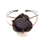 Copper Bracelet Blanks Bangle Blanks Cuff Blanks Adjustable Bracelet Blank Antique Copper Plated Brass (25mm Blanks ) G13907