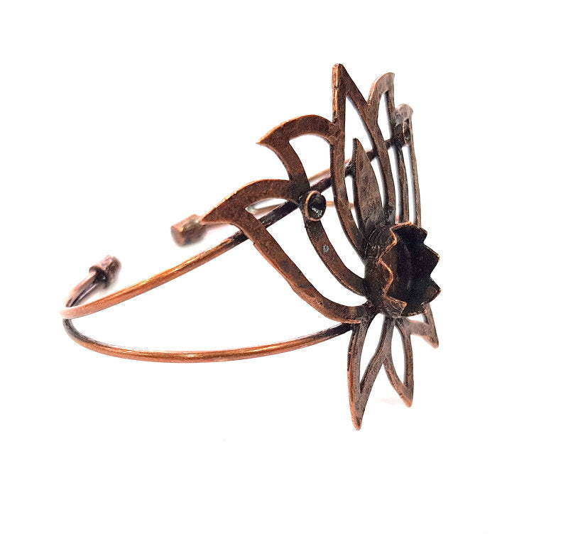 Copper Bracelet Blanks Bangle Blanks Cuff Blanks Adjustable Bracelet Blank Antique Copper Plated Brass (12mm Blanks ) G13910