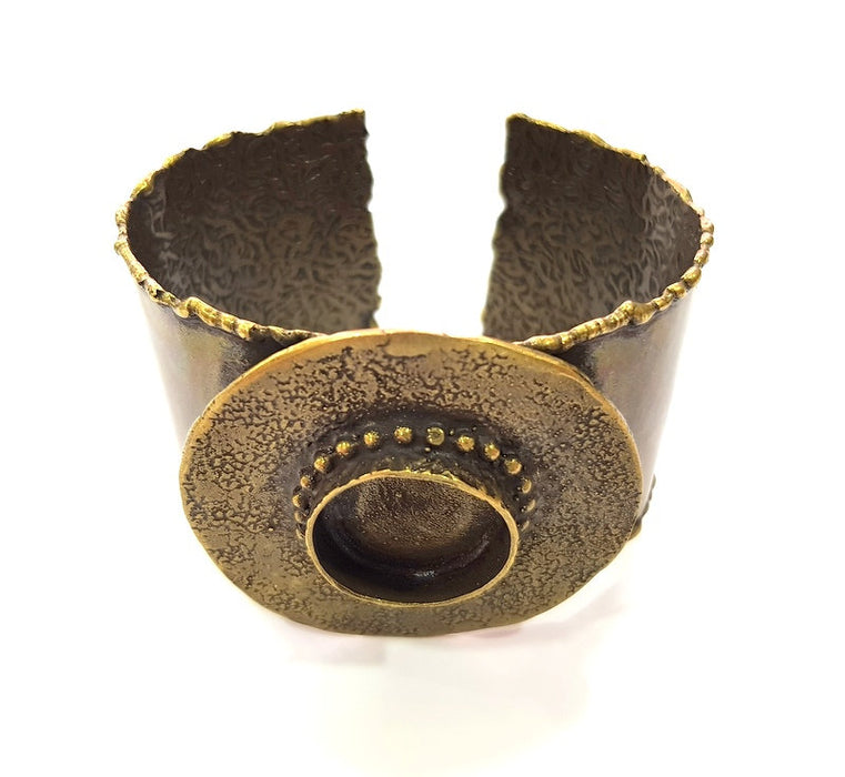 Hammered Bracelet Blanks Bangle Blanks Cuff Blanks Adjustable Bracelet Blank Antique Bronze Plated Brass (20mm Blanks) G13916