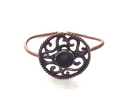 Copper Bracelet Blanks Bangle Blanks Cuff Blanks Adjustable Bracelet Blank Antique Copper Plated Brass (10mm Blanks ) G13958