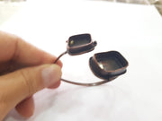 Copper Bracelet Blanks Bangle Blanks Cuff Blanks Adjustable Bracelet Blank Antique Copper Plated Brass (25x18mm,20x20mm Blanks ) G13961