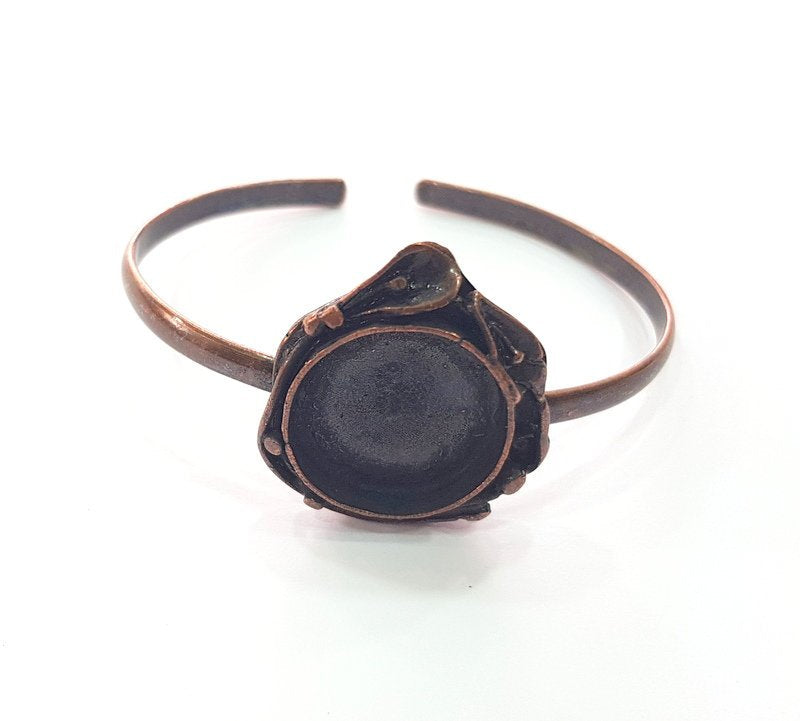 Copper Bracelet Blanks Bangle Blanks Cuff Blanks Adjustable Bracelet Blank Antique Copper Plated Brass (20mm Blanks ) G13965