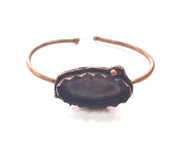 Copper Bracelet Blanks Bangle Blanks Cuff Blanks Adjustable Bracelet Blank Antique Copper Plated Brass (30x16mm Blanks ) G13971