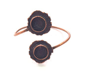 Copper Bracelet Blanks Bangle Blanks Cuff Blanks Adjustable Bracelet Blank Antique Copper Plated Brass (13mm Blanks ) G13978