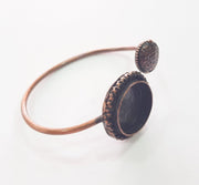 Copper Bracelet Blanks Bangle Blanks Cuff Blanks Adjustable Bracelet Blank Antique Copper Plated Brass (19mm Blanks ) G13980