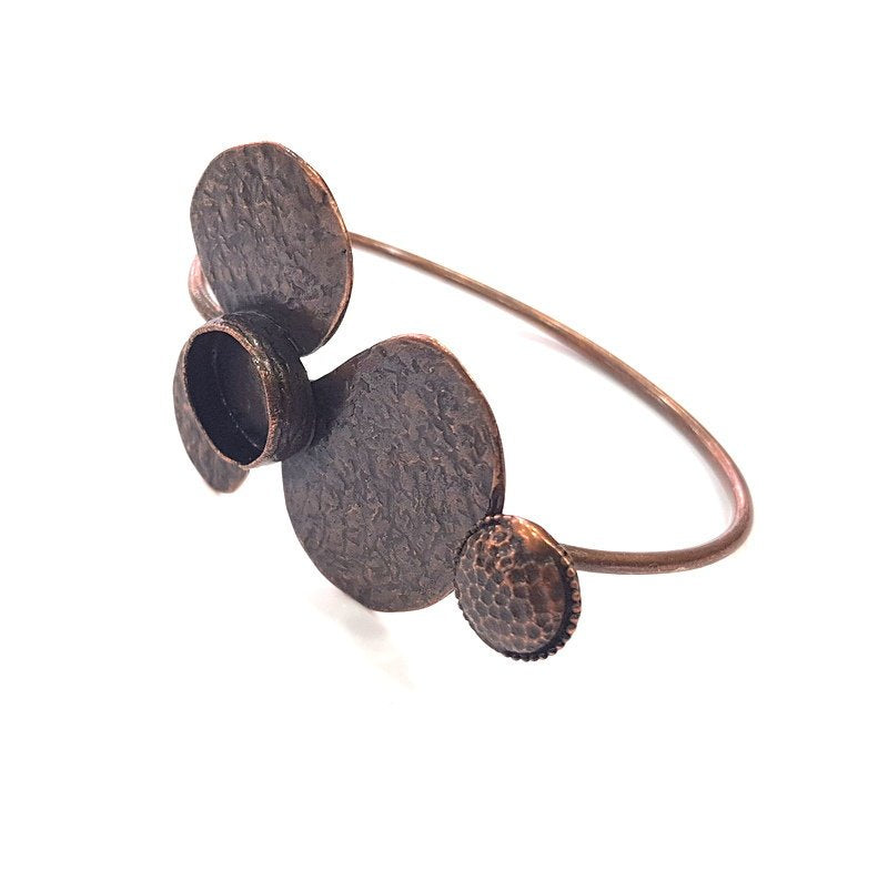 Copper Bracelet Blanks Bangle Blanks Cuff Blanks Adjustable Bracelet Blank Antique Copper Plated Brass (14 mm Blanks ) G13993