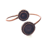 Copper Bracelet Blanks Bangle Blanks Cuff Blanks Adjustable Bracelet Blank Antique Copper Plated Brass (16mm and 10mm Blanks ) G13996