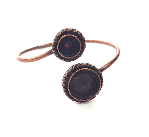 Copper Bracelet Blanks Bangle Blanks Cuff Blanks Adjustable Bracelet Blank Antique Copper Plated Brass (16mm and 10mm Blanks ) G13996