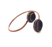 Copper Bracelet Blanks Bangle Blanks Cuff Blanks Adjustable Bracelet Blank Antique Copper Plated Brass (16mm and 10mm Blanks ) G13996