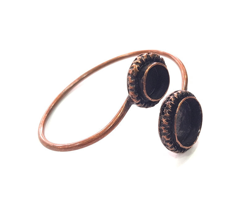 Copper Bracelet Blanks Bangle Blanks Cuff Blanks Adjustable Bracelet Blank Antique Copper Plated Brass (16mm and 10mm Blanks ) G13996