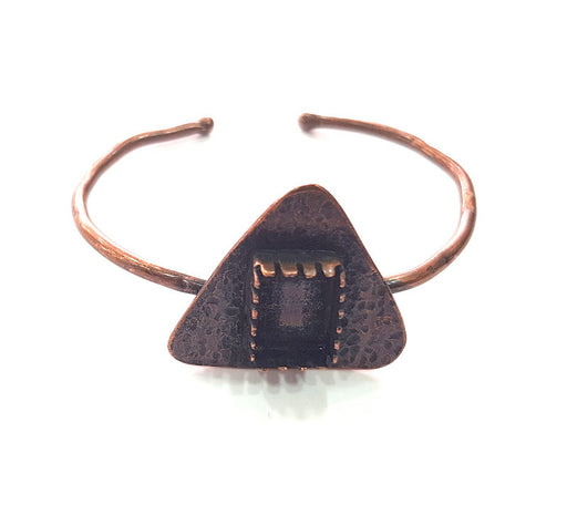 Copper Bracelet Blanks Bangle Blanks Cuff Blanks Adjustable Bracelet Blank Antique Copper Plated Brass (14x10mm Blanks ) G13998