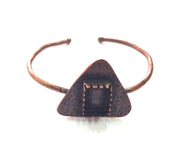 Copper Bracelet Blanks Bangle Blanks Cuff Blanks Adjustable Bracelet Blank Antique Copper Plated Brass (14x10mm Blanks ) G13998