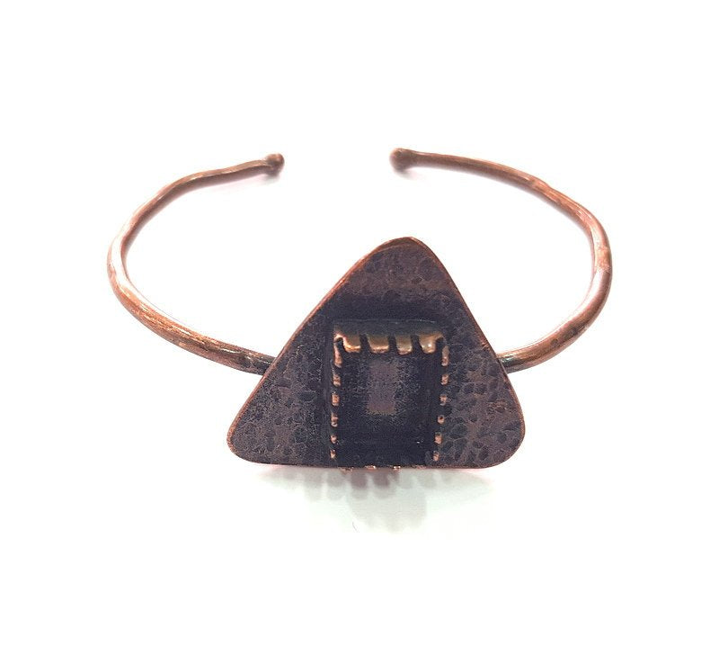 Copper Bracelet Blanks Bangle Blanks Cuff Blanks Adjustable Bracelet Blank Antique Copper Plated Brass (14x10mm Blanks ) G13998