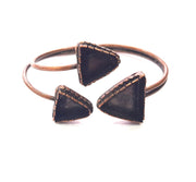 Copper Bracelet Blanks Bangle Blanks Cuff Blanks Adjustable Bracelet Blank Antique Copper Plated Brass (18x17mm and 13x13mm Blanks )  G14001