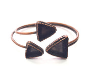 Copper Bracelet Blanks Bangle Blanks Cuff Blanks Adjustable Bracelet Blank Antique Copper Plated Brass (18x17mm and 13x13mm Blanks )  G14001