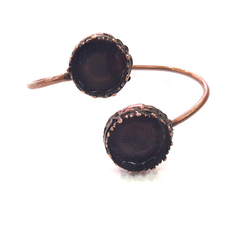 Copper Bracelet Blanks Bangle Blanks Cuff Blanks Adjustable Bracelet Blank Antique Copper Plated Brass (19mm and 16mm Blanks )  G14003