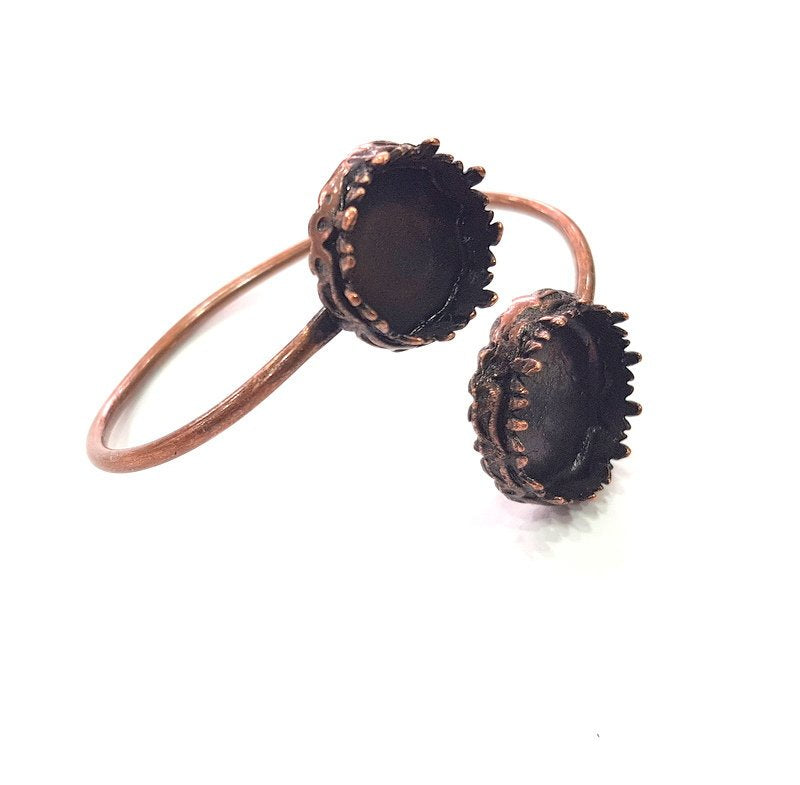 Copper Bracelet Blanks Bangle Blanks Cuff Blanks Adjustable Bracelet Blank Antique Copper Plated Brass (19mm and 16mm Blanks )  G14003