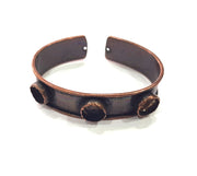 Copper Bracelet Blanks Bangle Blanks Cuff Blanks Adjustable Bracelet Blank Antique Copper Plated Brass (10mm Blanks ) G14006