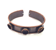 Copper Bracelet Blanks Bangle Blanks Cuff Blanks Adjustable Bracelet Blank Antique Copper Plated Brass (10mm Blanks ) G14006