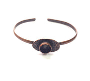 Copper Bracelet Blanks Bangle Blanks Cuff Blanks Adjustable Bracelet Blank Antique Copper Plated Brass (10mm Blanks ) G14009