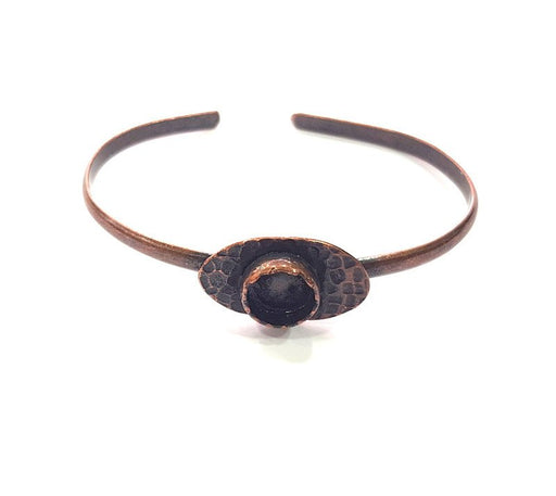 Copper Bracelet Blanks Bangle Blanks Cuff Blanks Adjustable Bracelet Blank Antique Copper Plated Brass (10mm Blanks ) G14009