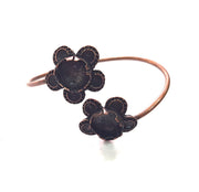 Copper Bracelet Blanks Bangle Blanks Cuff Blanks Adjustable Bracelet Blank Antique Copper Plated Brass (14mm Blanks ) G14012