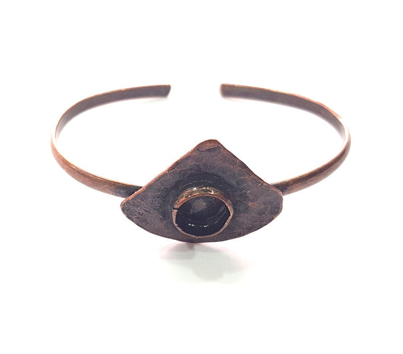 Copper Bracelet Blanks Bangle Blanks Cuff Blanks Adjustable Bracelet Blank Antique Copper Plated Brass (10mm Blanks ) G14013