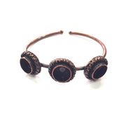 Copper Bracelet Blanks Bangle Blanks Cuff Blanks Adjustable Bracelet Blank Antique Copper Plated Brass (10mm Blanks ) G14015