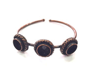 Copper Bracelet Blanks Bangle Blanks Cuff Blanks Adjustable Bracelet Blank Antique Copper Plated Brass (10mm Blanks ) G14015